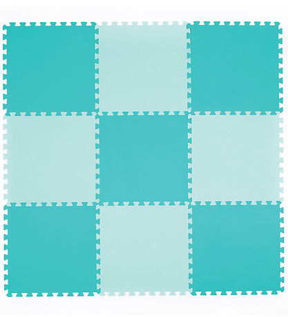 Ludi Skumgulv - 9 Dele - 145x145 cm - Grøn Ludi Skumgulv - 9 Dele - 145x145 cm - Grøn