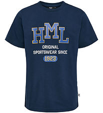 Hummel T-shirt - hmlLucas - Dress Blue Hummel T-shirt - hmlLucas - Dress Blue