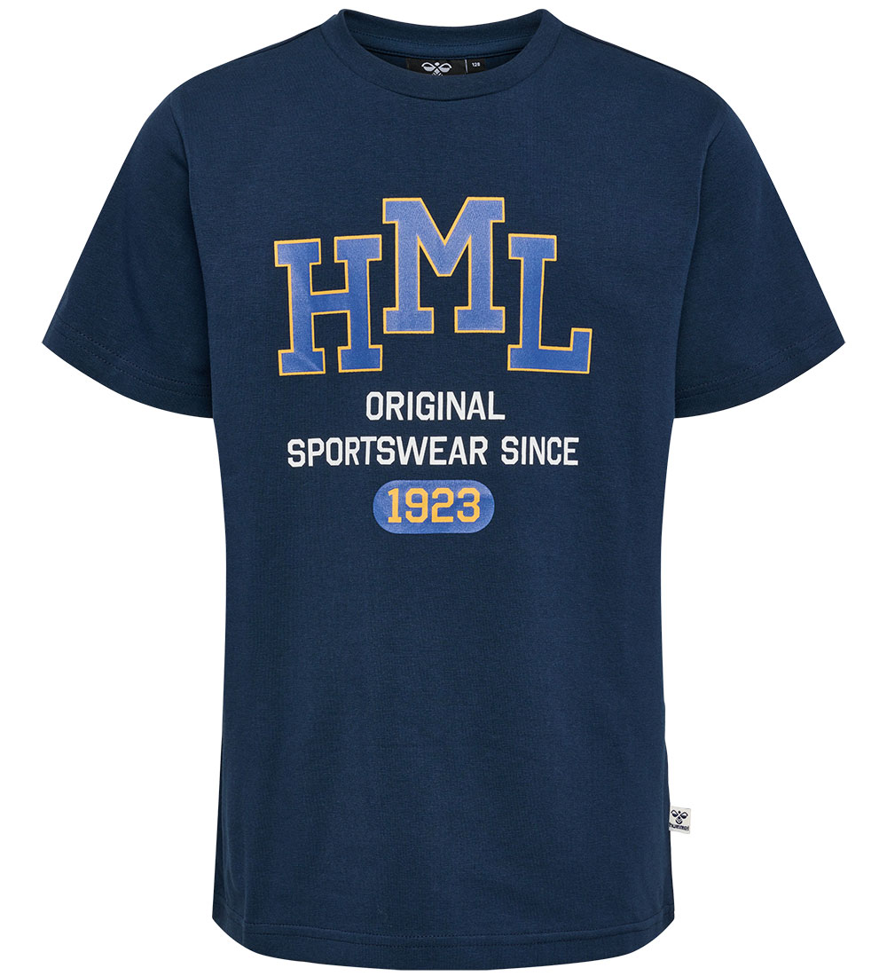 Hummel T-Shirt - hmlLucas - Dress Blue - Hummel - 4 Jahre (104) - T-Shirts