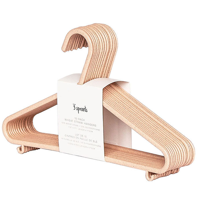 3 Sprouts Bøjle - 15-pak - 29,5 x 17,5 cm - Rosa