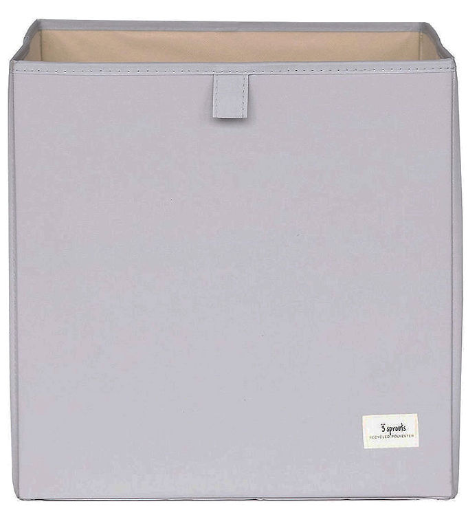 3 Sprouts Opbevaringskasse - 33 x 33 x 33 cm - Lysegrå