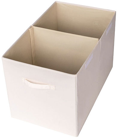 3 Sprouts Opbevaringskasse m. låg - 63 x 38 x 39 cm - Creme