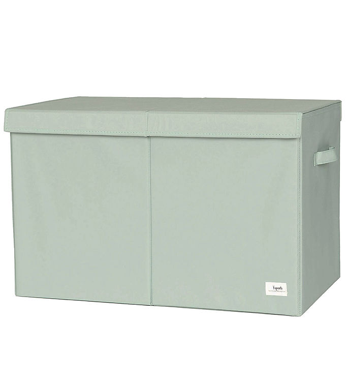 3 Sprouts Opbevaringskasse m. låg - 63 x 38 x 39 - Grøn