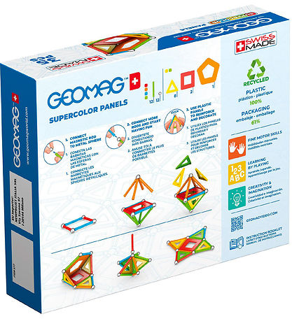 Geomag Magnetsæt - Supercolor Panels Recycled - 35 Dele Geomag Magnetsæt - Supercolor Panels Recycled - 35 Dele