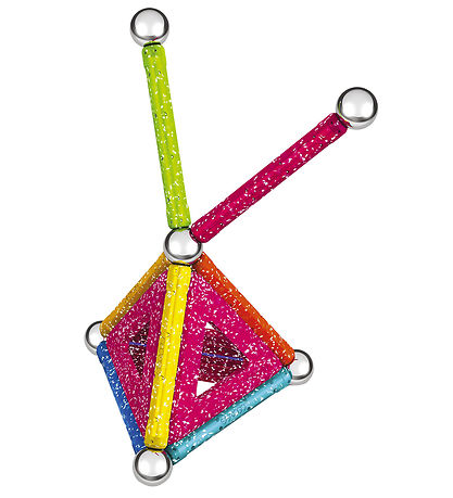 Geomag Magnetsæt - Glitter Panels Recycled - 22 Dele