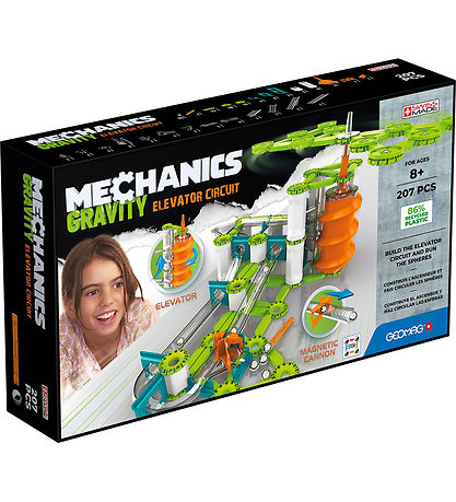 Geomag Magnetsæt - Mechanics Gravity Recycled Circuit - 207 Dele
