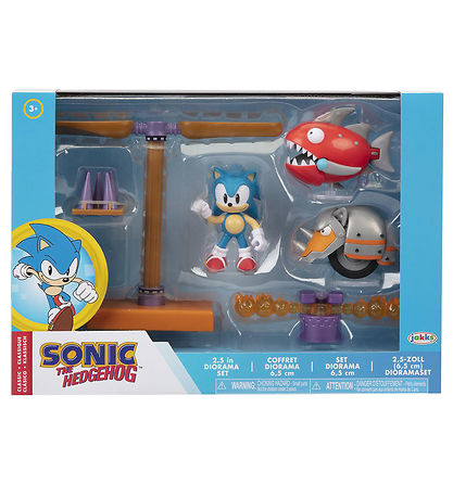 Sonic Legesæt - Diorama Set - Flying Battery Zone - 6 Dele Sonic Legesæt - Diorama Set - Flying Battery Zone - 6 Dele
