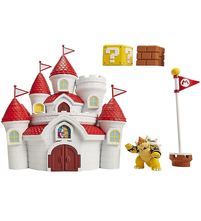Super Mario Legesæt - Mushroom Kingdom Playset - 16 Dele
