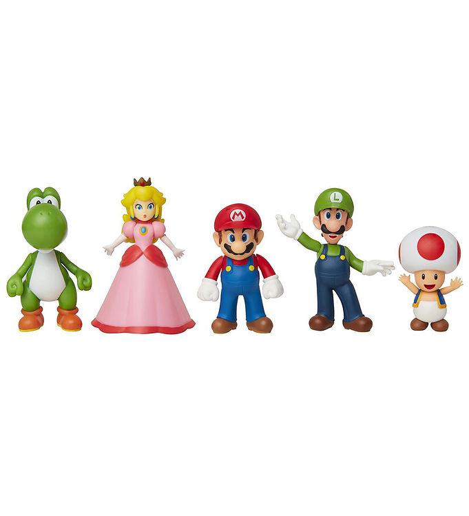 Super Mario Figurer - 5 stk. - Mario & Friends