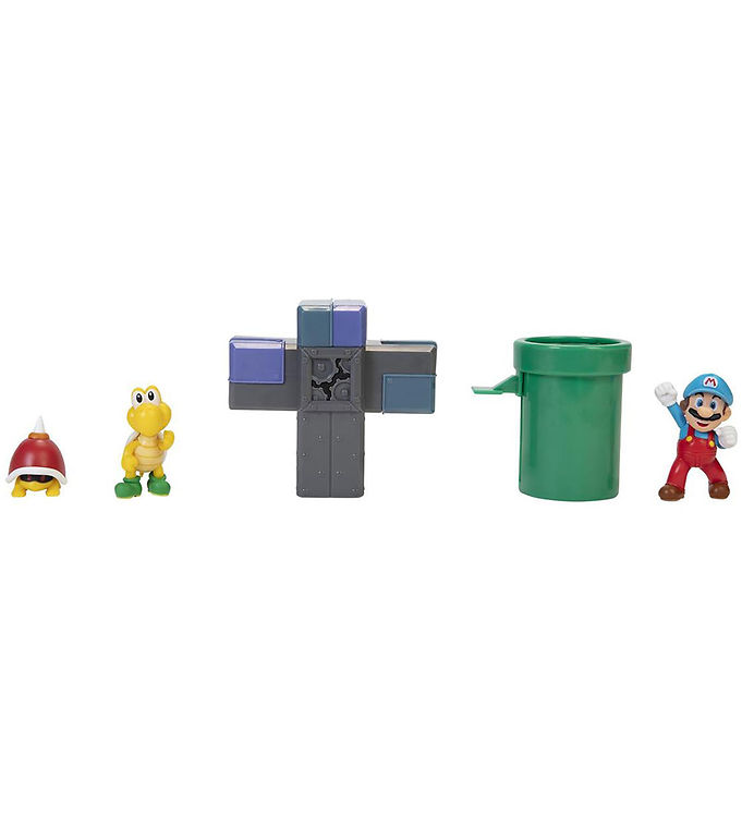 Super Mario Legesæt - Diorama Set - Underground - 5 Dele