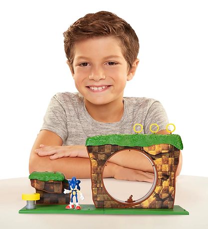 Sonic Legesæt - Green Hill Zone Playset Sonic Legesæt - Green Hill Zone Playset