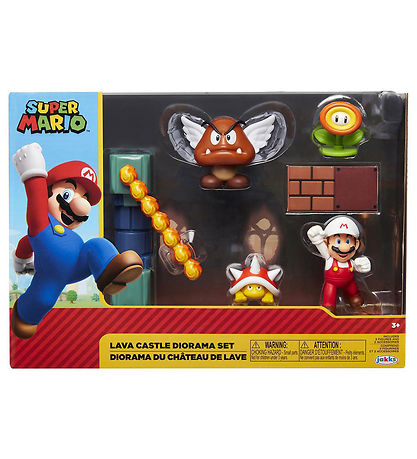 Super Mario Legesæt - Diorama Set - Lava Castle - 5 Dele Super Mario Legesæt - Diorama Set - Lava Castle - 5 Dele