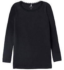 Name It Bluse - Rib - Noos - NmfKab - Sort Name It Bluse - Rib - Noos - NmfKab - Sort