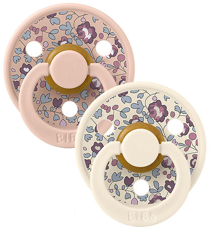 BIBS X Liberty Colour Sutter - 2-pak - Str. 1 - Rund - Eloise/Bl BIBS X Liberty Colour Sutter - 2-pak - Str. 1 - Rund - Eloise/Bl