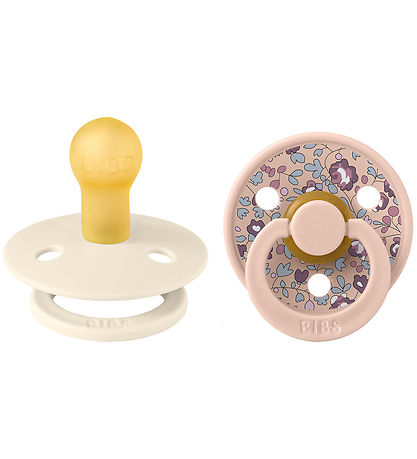 BIBS X Liberty Colour Sutter - 2-pak - Str. 1 - Rund - Eloise/Bl BIBS X Liberty Colour Sutter - 2-pak - Str. 1 - Rund - Eloise/Bl