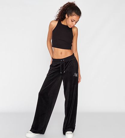 Juicy Couture Sweatpants - Velour - Sort Juicy Couture Sweatpants - Velour - Sort