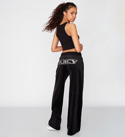 Juicy Couture Sweatpants - Velour - Sort Juicy Couture Sweatpants - Velour - Sort