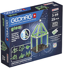 Geomag Magnetsæt - Glow Recycled - 25 Dele Geomag Magnetsæt - Glow Recycled - 25 Dele