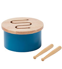 Kids Concept Trælegetøj - Tromme Mini - 16,5 x 9 cm - Blå Kids Concept Trælegetøj - Tromme Mini - 16,5 x 9 cm - Blå