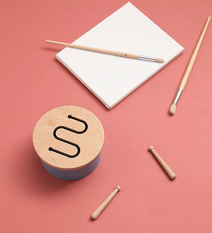 Kids Concept Trælegetøj - Tromme Mini - 16,5 x 9 cm - Blå