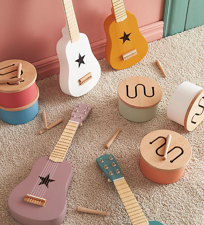 Kids Concept Trælegetøj - Tromme Mini - 16,5 x 9 cm - Blå