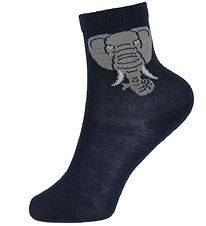 DYR-Cph Strømper - DYRGalop - Navy Elefant DYR-Cph Strømper - DYRGalop - Navy Elefant