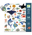 Djeco Klistermærker - Metallic - 160 stk. - Havet Djeco Klistermærker - Metallic - 160 stk. - Havet