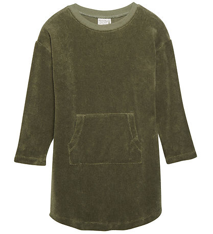 Minymo Kjole - Frotté - Deep Lichen Green
