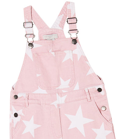 Stella McCartney Kids Smækbukser - Denim - Rosa m. Stjerner Stella McCartney Kids Smækbukser - Denim - Rosa m. Stjerner