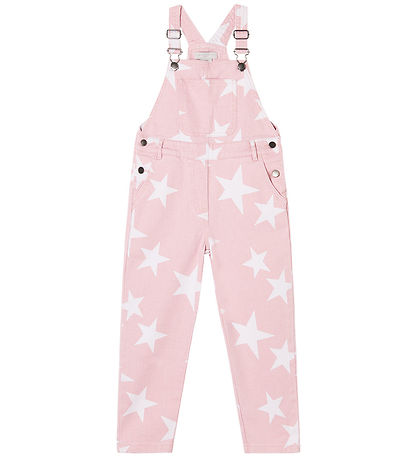 Stella McCartney Kids Smækbukser - Denim - Rosa m. Stjerner Stella McCartney Kids Smækbukser - Denim - Rosa m. Stjerner