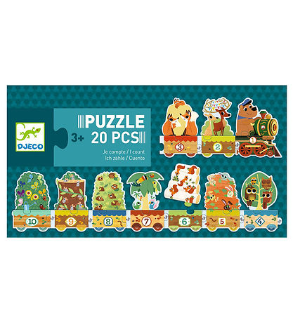 Djeco Puslespil - 20 Brikker - Jeg Tæller Djeco Puslespil - 20 Brikker - Jeg Tæller