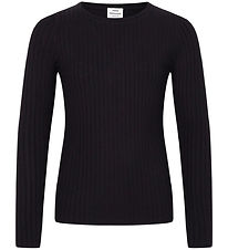 Mads Nørgaard Bluse - Rib - Talika Top - Black Mads Nørgaard Bluse - Rib - Talika Top - Black