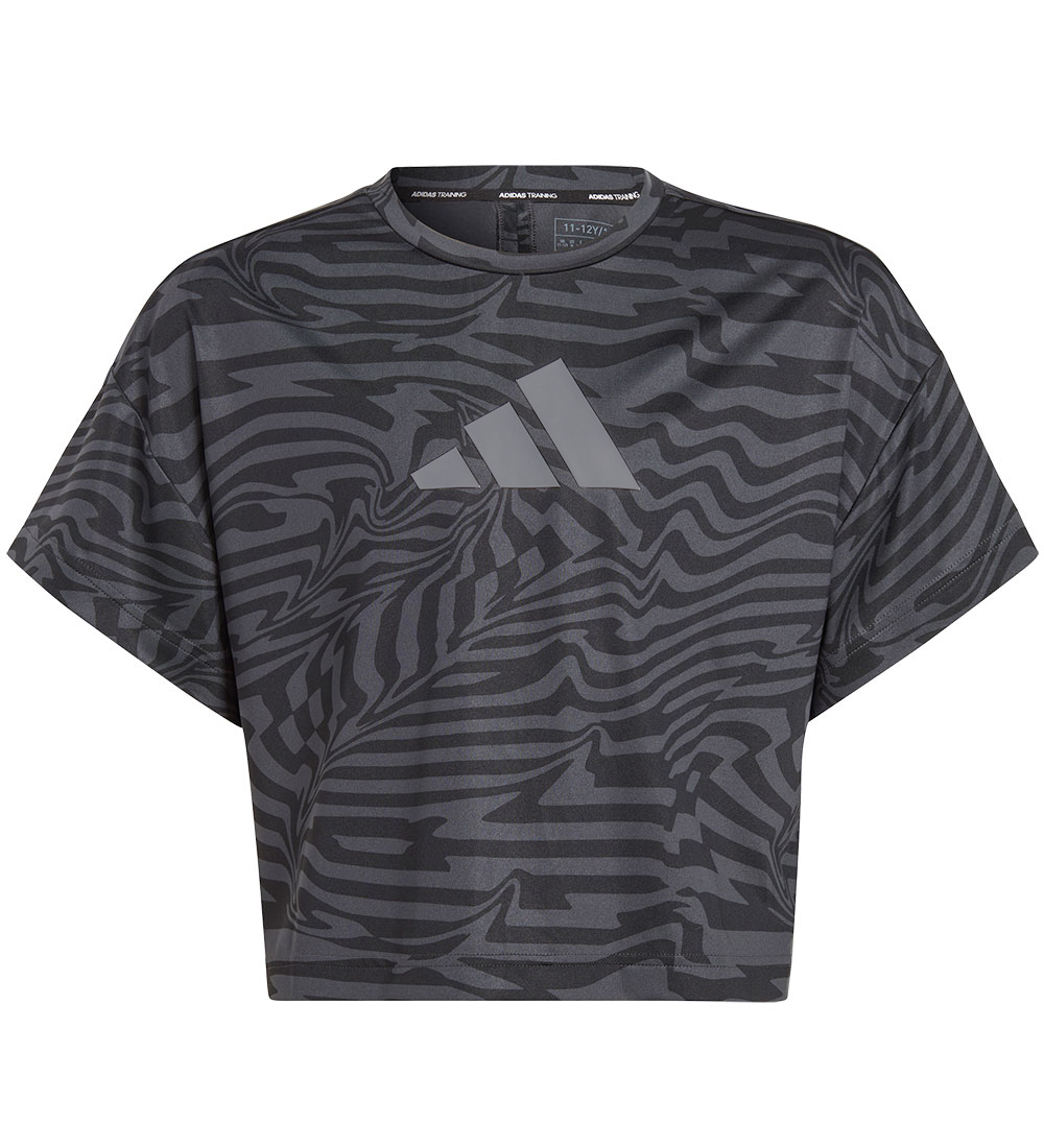 adidas Performance T-Shirt - JG TI AOP - Zwart - adidas Performance - 14 jaar (164) - T-Shirts