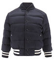 Moncler Dunjakke - Dives - Navy m. Logo Moncler Dunjakke - Dives - Navy m. Logo