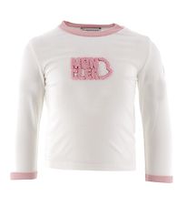 Moncler Bluse - Off White m. Rosa Moncler Bluse - Off White m. Rosa