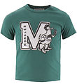 Moncler T-shirt - Grøn/Hvid m. Print Moncler T-shirt - Grøn/Hvid m. Print