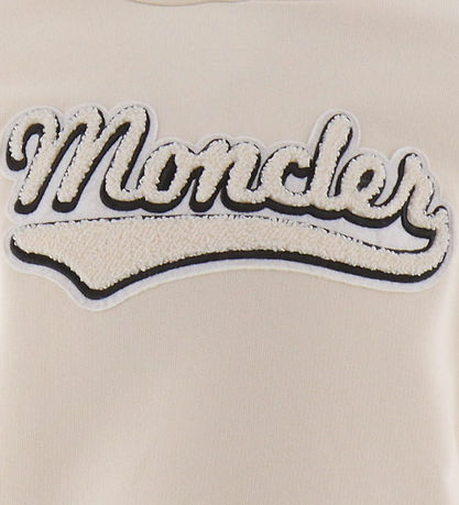 Moncler Hættetrøje - Off White m. Tekst