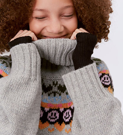 Molo Bluse - Uld/Akryl - Gimla - Light Grey Melange Molo Bluse - Uld/Akryl - Gimla - Light Grey Melange