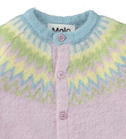 Molo Cardigan - Uld/Polyester - Bay - Alpine Glow