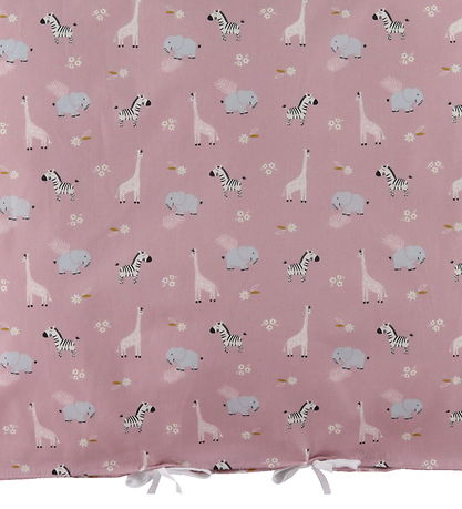 Nørgaard Madsens Sengetøj - Baby - Rosa m. Zoo Dyr