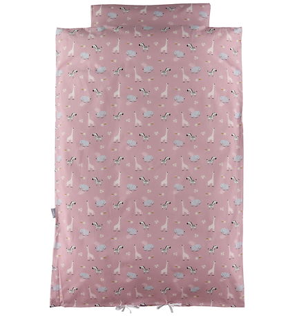 Nørgaard Madsens Bedding - Junior - Pink w. Zoo Animals Nørgaard Madsens Bedding - Junior - Pink w. Zoo Animals