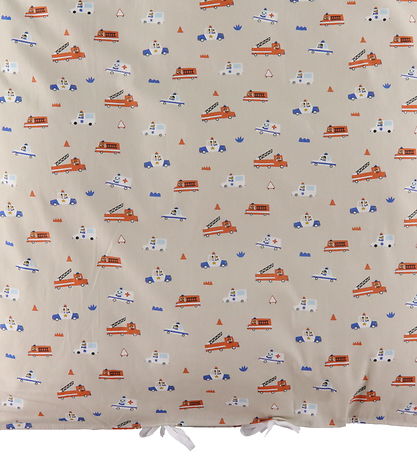 Nørgaard Madsens Sengetøj - Junior - Sand m. Brandbiler