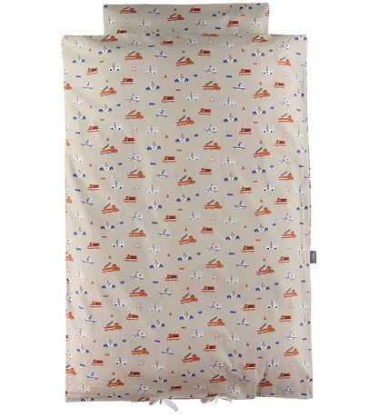 Nørgaard Madsens Sengetøj - Junior - Sand m. Brandbiler Nørgaard Madsens Sengetøj - Junior - Sand m. Brandbiler