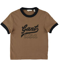 GANT T-shirt - Cropped - Cocoa Brown GANT T-shirt - Cropped - Cocoa Brown