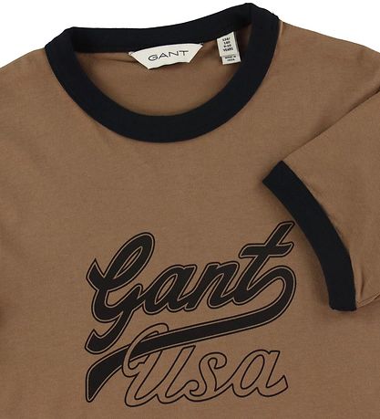 GANT T-shirt - Cropped - Cocoa Brown GANT T-shirt - Cropped - Cocoa Brown