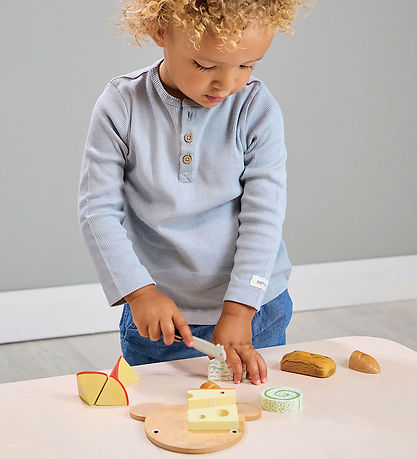 Tender Leaf Trælegetøj - Skærebræt med Ost - 15 Dele