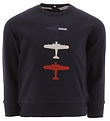Moncler Sweatshirt - Navy w. Flight Moncler Sweatshirt - Navy w. Flight