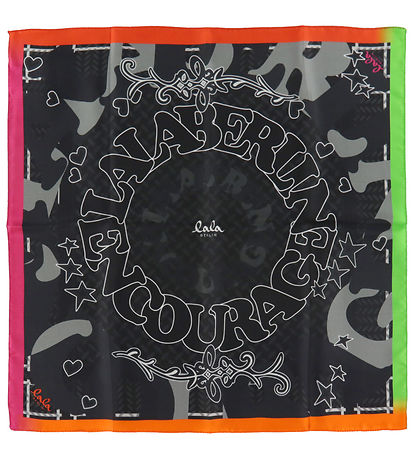 Lala Berlin Tørklæde - Cube Ahrina - 50x50 cm - Star Black