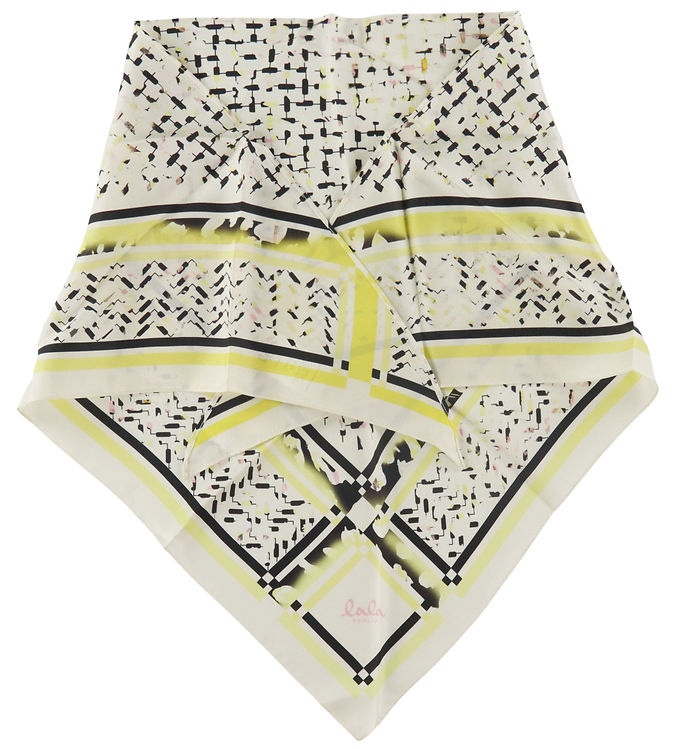 Lala Berlin Tørklæde - Triangle Aina - Floral Leo Sunflower