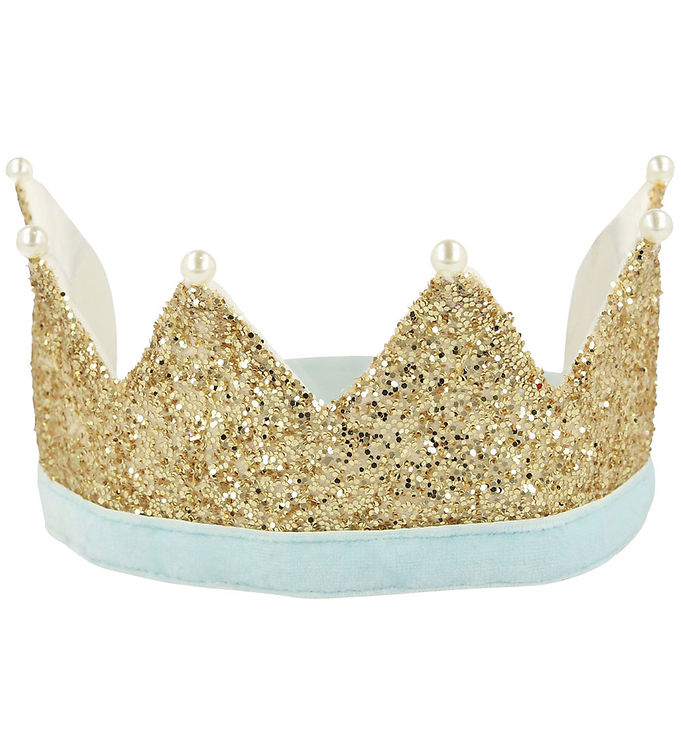 Meri Meri Udklædning - Gold & Pearl Crown